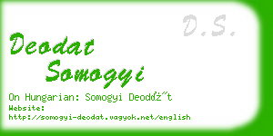 deodat somogyi business card